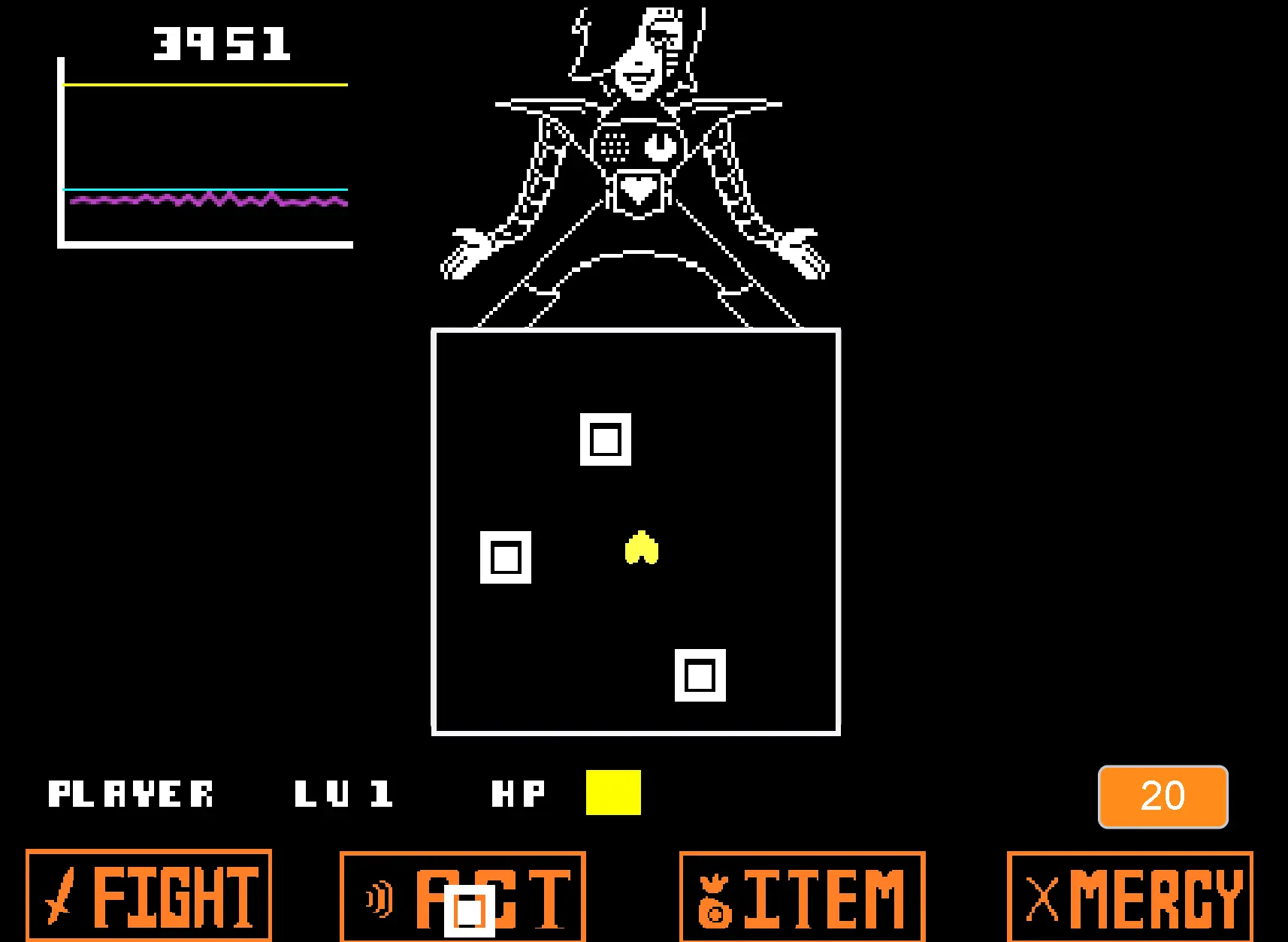 Mettaton EX's glamorous battle performance